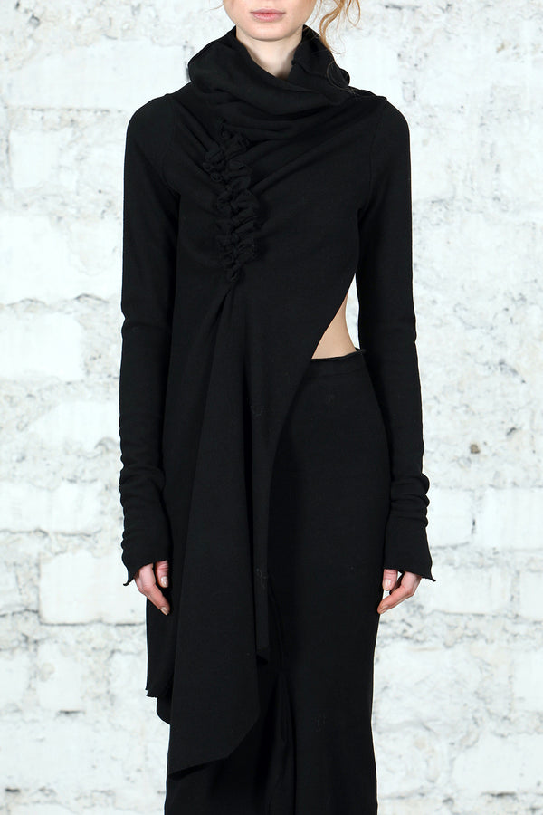 Marc le bihan top cut round neck skirt 2760 black